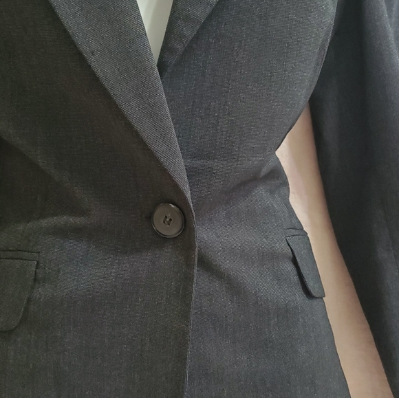 Like NEW 2-Piece Jones New York Pants Suit Charcoal Gray Sz 8 - Picture 7 of 16